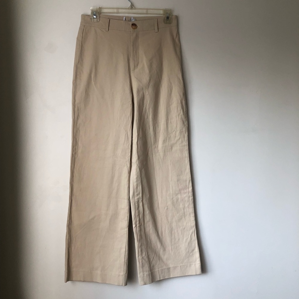 Princess Polly Carter Beige High Rise Straight Leg Pants 4 - Picture 7 of 10